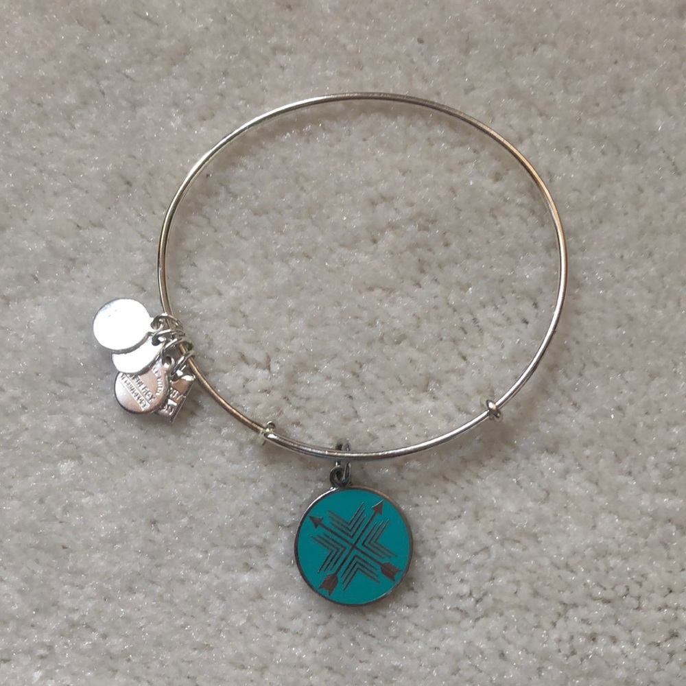 Alex and Ani Silver Bracelet with charm